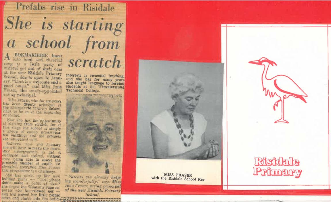 A newspaper article with a picture of a woman and a bird
