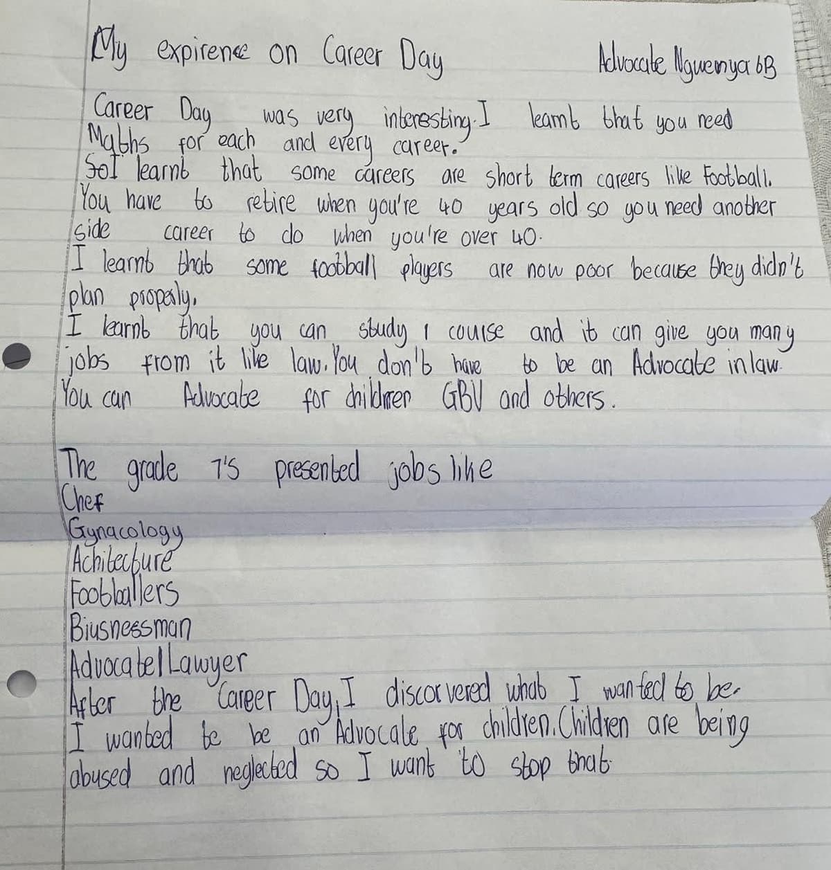 A piece of paper with writing on it